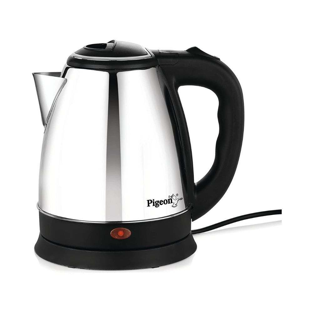 Pigeon Favourite Electric Kettle (1.5 L, Silver, Black)
