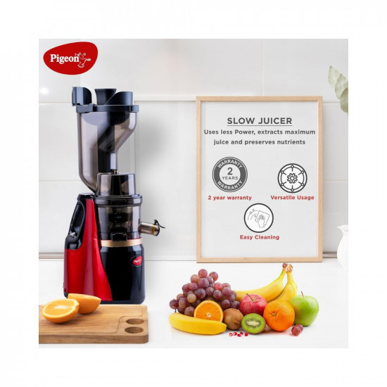 Pigeon Slow Cold Press Juicer 150 Watts (100% Copper Motor with 2 year warranty)