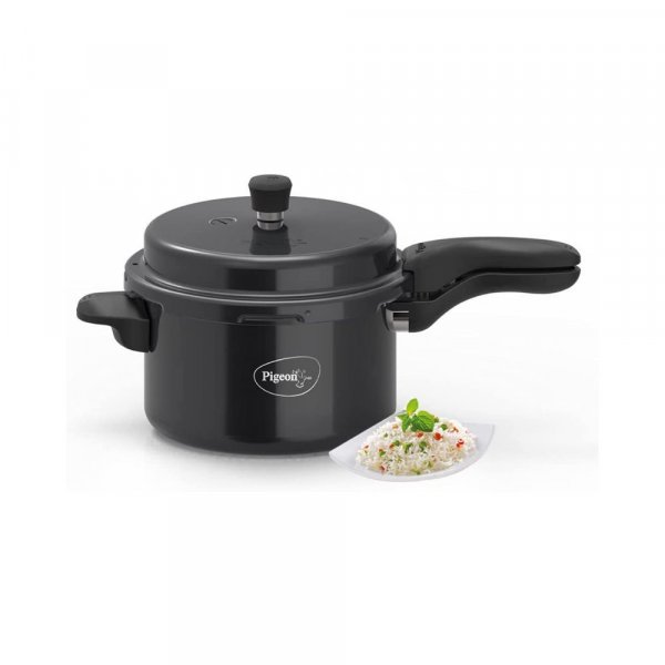 Pigeon Titanium 5 L Induction Bottom Pressure Cooker (Hard Anodized)