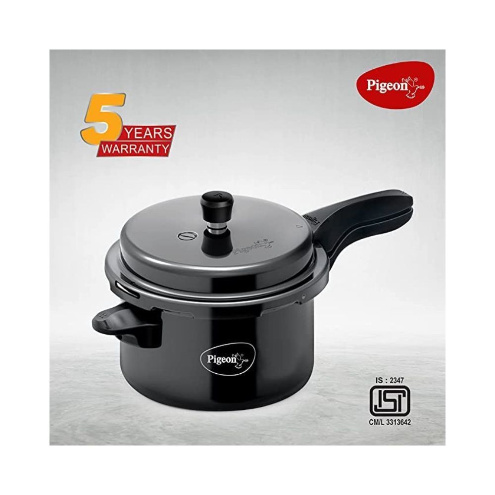 Pigeon Titanium 5 L Induction Bottom Pressure Cooker (Hard Anodized)