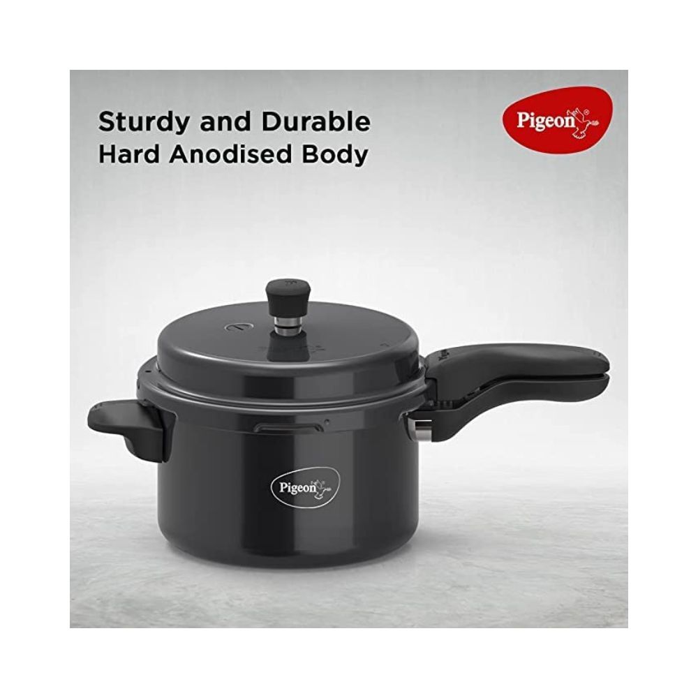 Pigeon Titanium 5 L Induction Bottom Pressure Cooker (Hard Anodized)