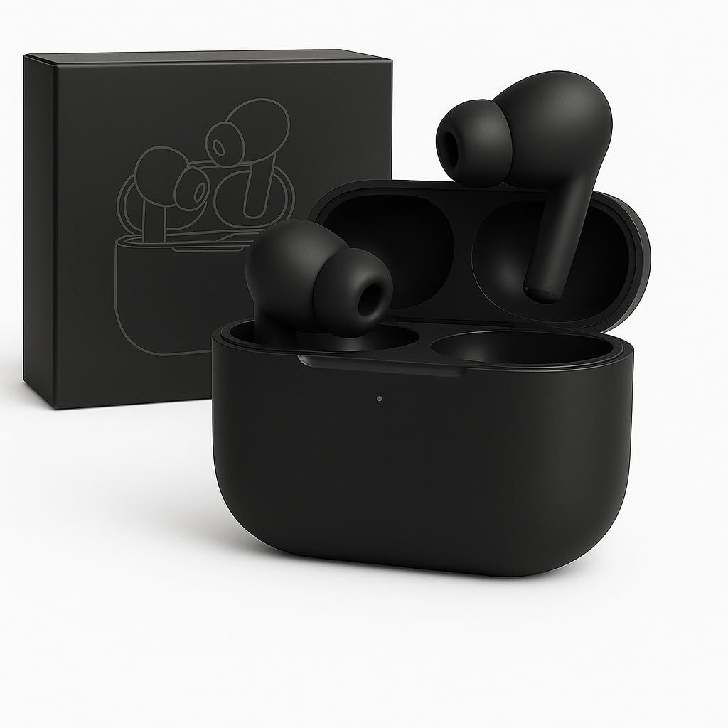 Pinal Creation Wireless Earbuds Bluetooth 51 TWS Earphones Full Touch Control Headphones Built-in Microphone Immersive Sound Quality Ensure Fast Stable  Connection Smart LED Headset Sports Bud Black