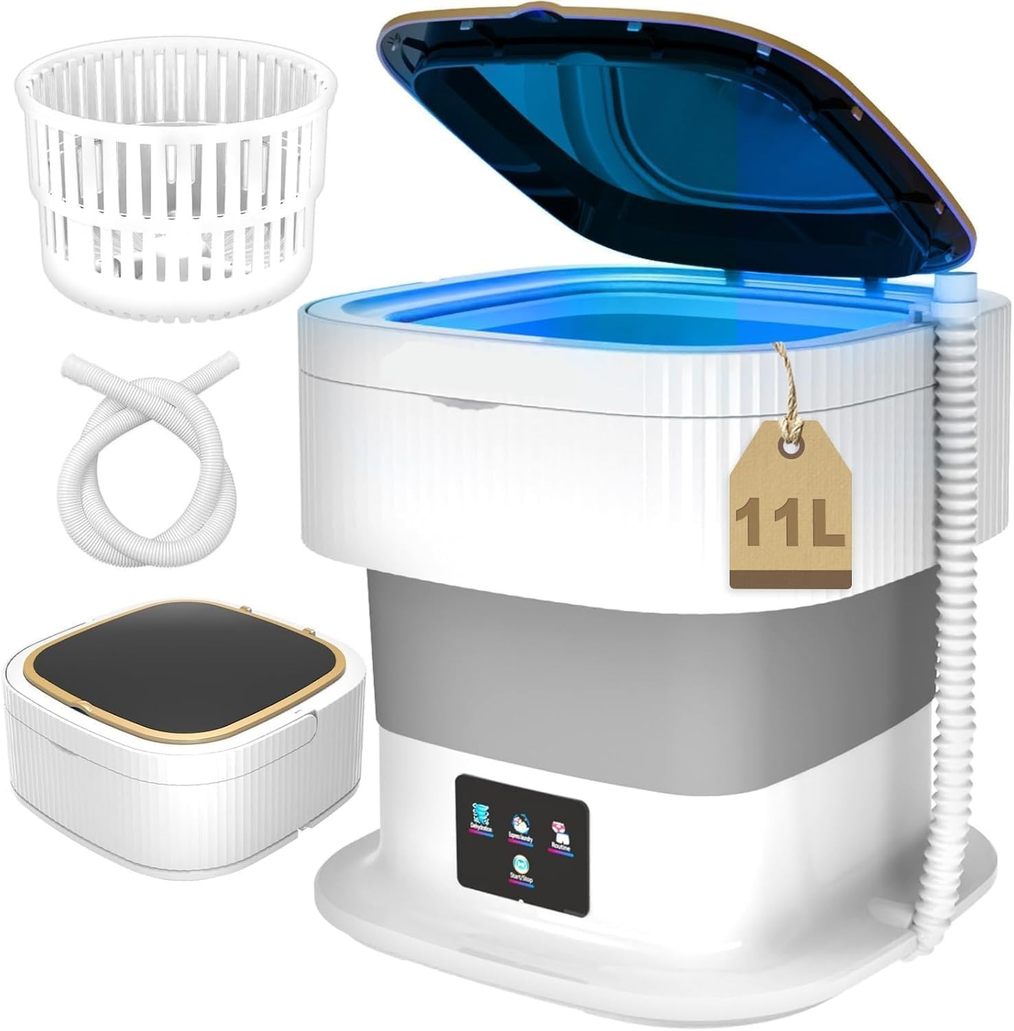 Pitinxa 16 Liters Semi Automatic Top Load Portable Washing Machine