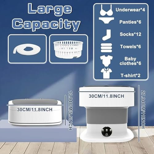 PIXILO 16 Liters Semi Automatic Top Load Portable Washing Machine - product image 4