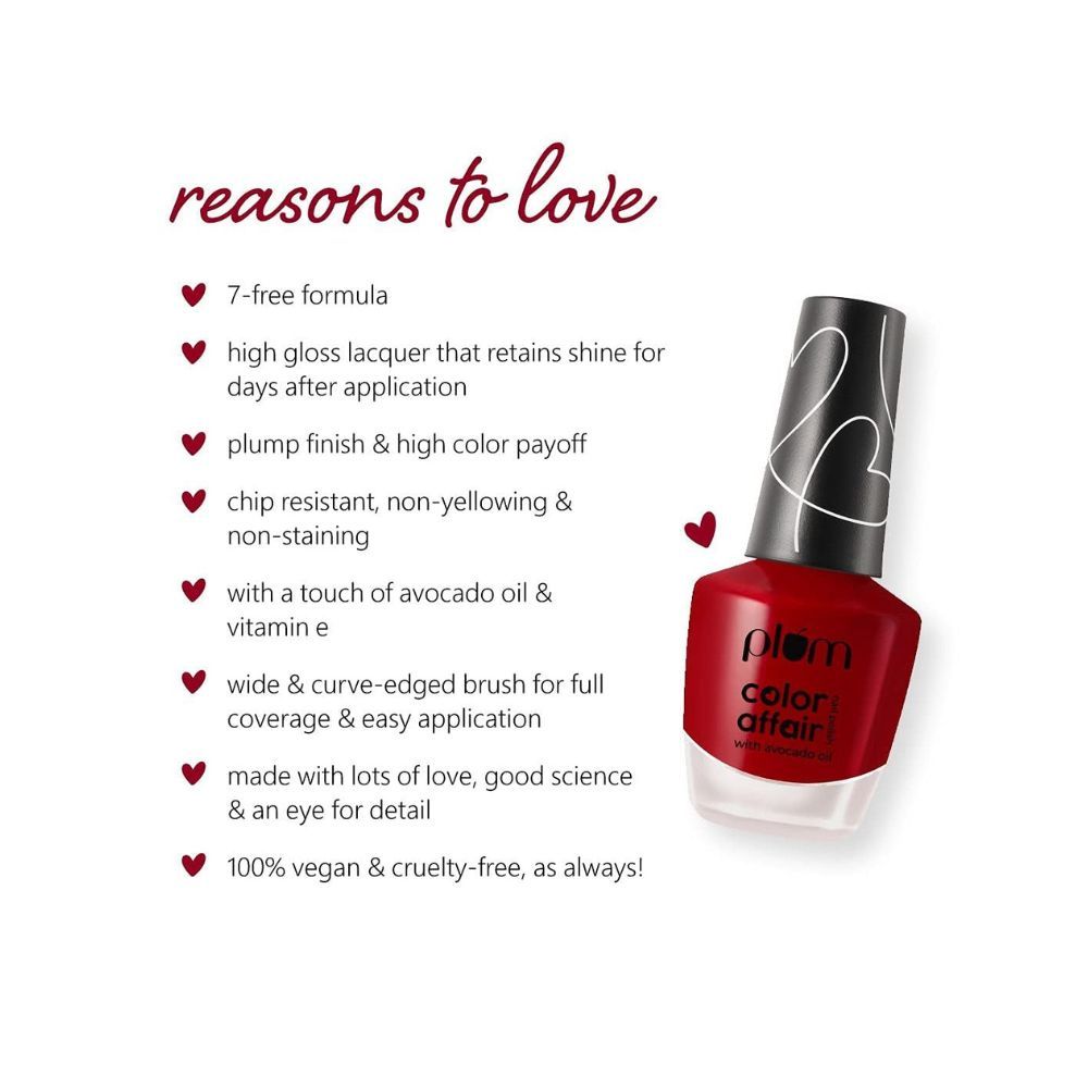 Plum Color Affair Nail Polish | 7-Free Formula | 100% Vegan & Cruelty Free Nailpaint | Pink Blossom - 130 | 11 ml