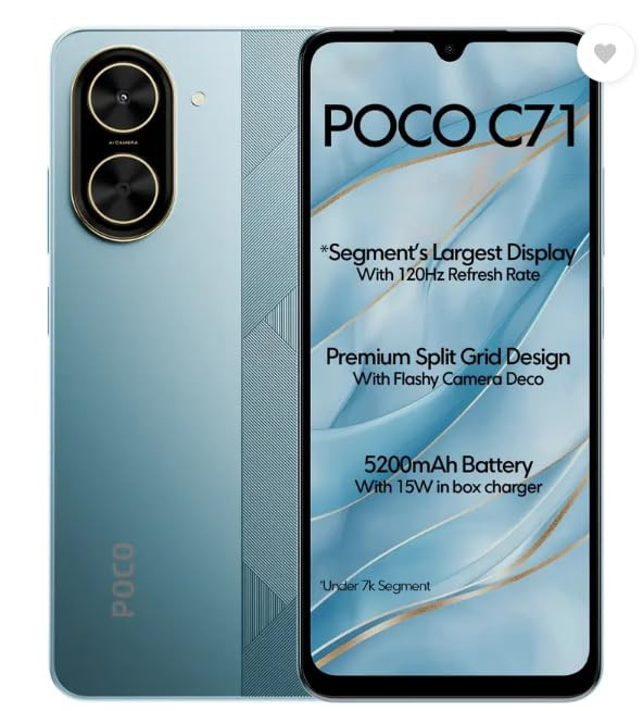 POCO C71 Cool Blue 4GB 64GB