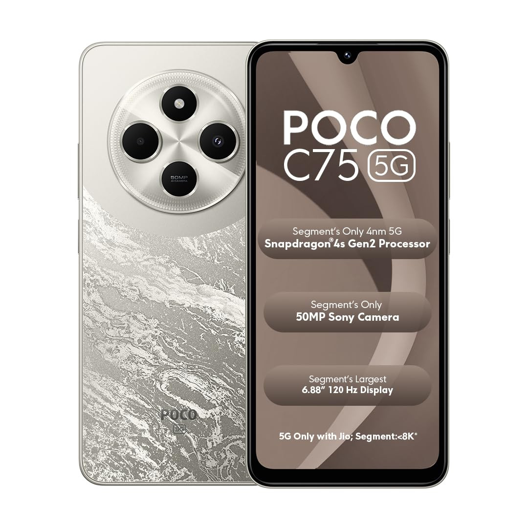POCO C75 5G Silver Stardust 4GB 64GB