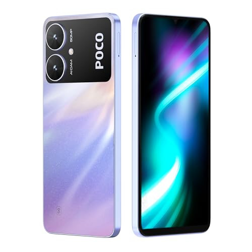Poco M6 5G Orion Blue 4GB RAM 128GB Storage  MediaTek Dimensity 6100 5G Processor  5000 mAh Battery  18W Fast Charging  50 MP AI Dual-Camera System   Airtel Locked