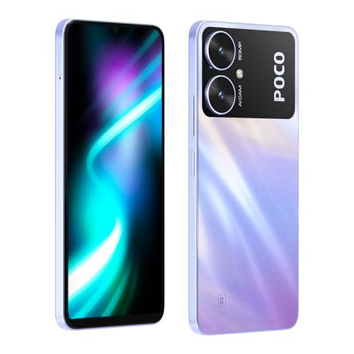 Poco M6 5G Orion Blue 4GB RAM 128GB Storage  MediaTek Dimensity 6100 5G Processor  5000 mAh Battery  18W Fast Charging  50 MP AI Dual-Camera System   Airtel Locked