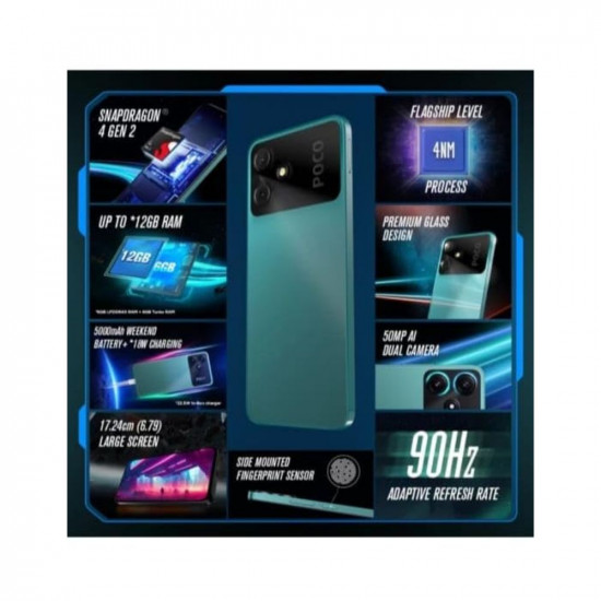 POCO M6 Pro 5G (Forest Green, 128 GB) (6 GB RAM)
