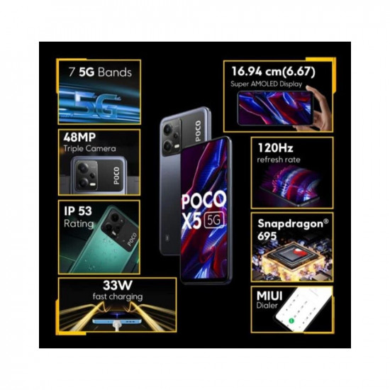 POCO X5 5G Jaguar Black 128 GB