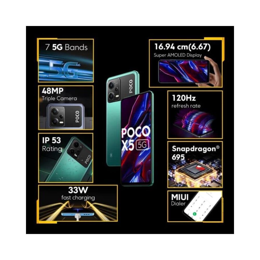 Poco X5 5G (Supernova Green, 128 GB) (6 GB RAM)