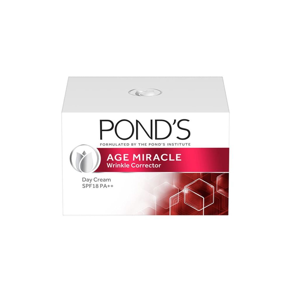 Pond'S Age Miracle Day Cream 50 G, Spf 18 Pa++, Anti Aging Light Face Moisturizer
