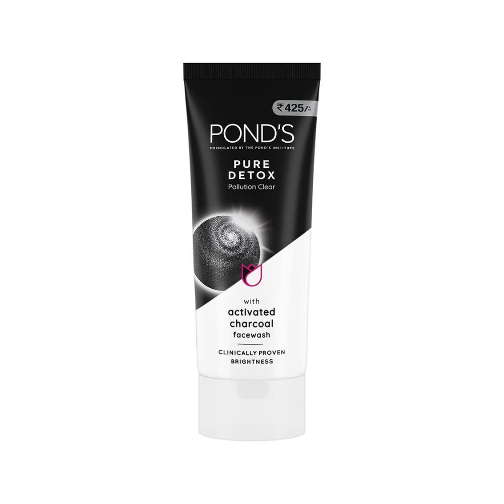Pond'S Pure Detox Face Wash 200 G, Daily Exfoliating & Brightening Cleanser