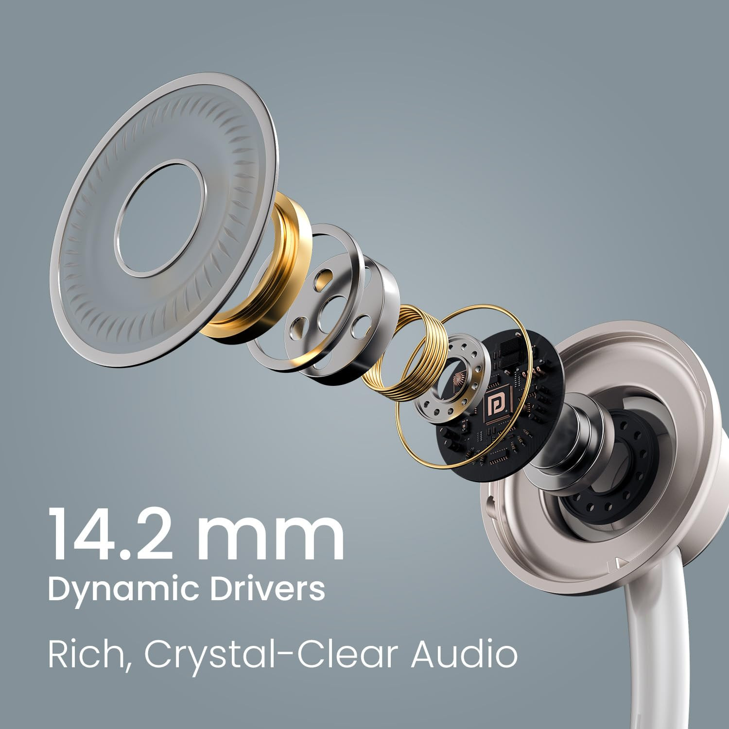Portronics Conch Sigma A in Ear 35mm Aux Wired Earphones with in Line HD Mic  Magnetic Earbuds Powerful Audio 142mm Driver Anti Tangle Wire in line Controls Wide CompatibilityWhite