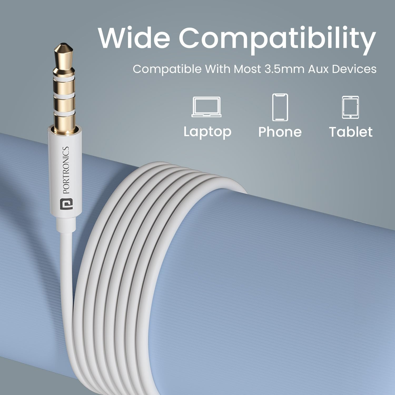 Portronics Conch Sigma A in Ear 35mm Aux Wired Earphones with in Line HD Mic  Magnetic Earbuds Powerful Audio 142mm Driver Anti Tangle Wire in line Controls Wide CompatibilityWhite