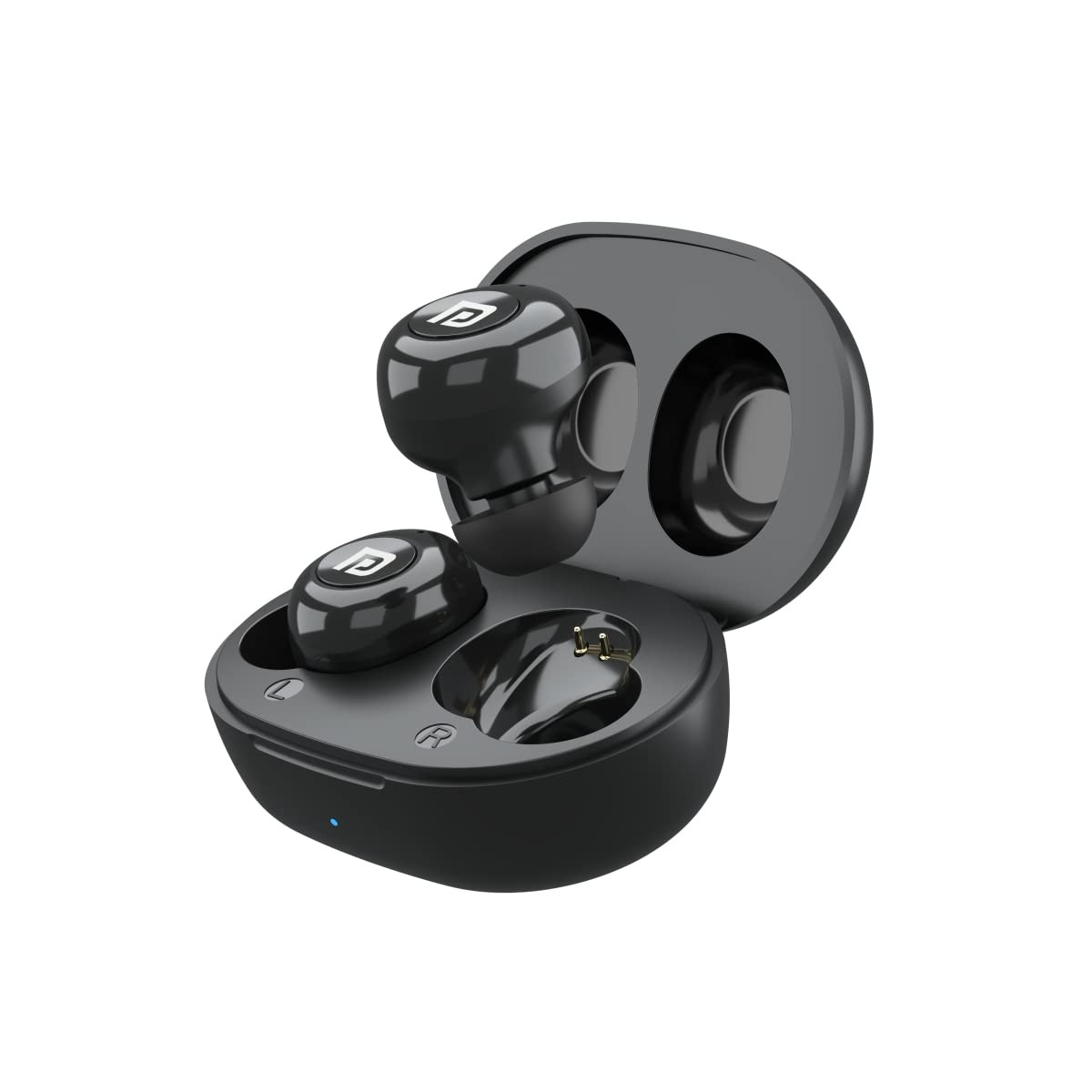 Portronics Harmonics Twins S3 Smart TWS Bluetooth 52 Earbuds with 20 Hrs Playtime 8mm Drivers Lightweight DesignBlack