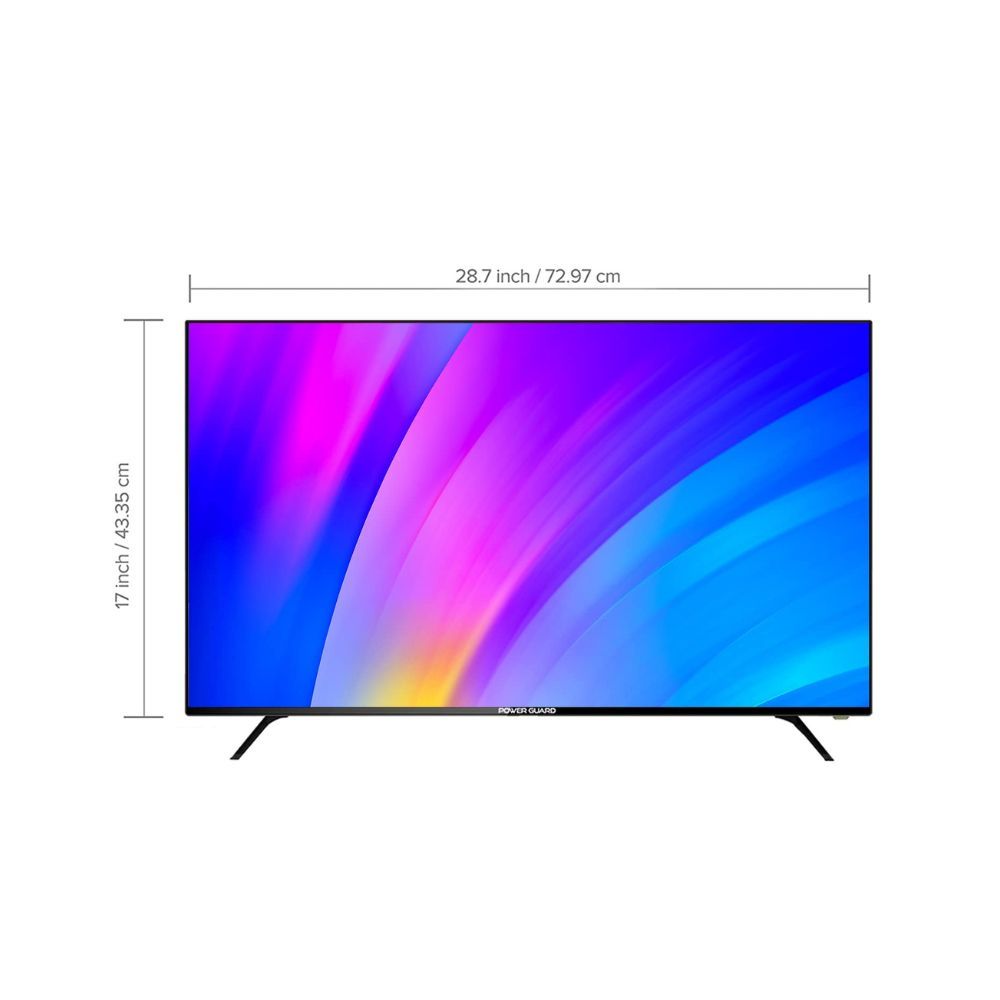 Power Guard 80 cm (32 inches) Frameless HD Ready LED TV PG32N (Black)