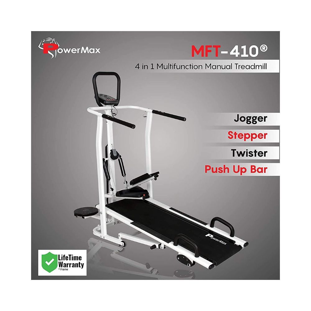 PowerMax Fitness MFT-410 Manual Treadmill