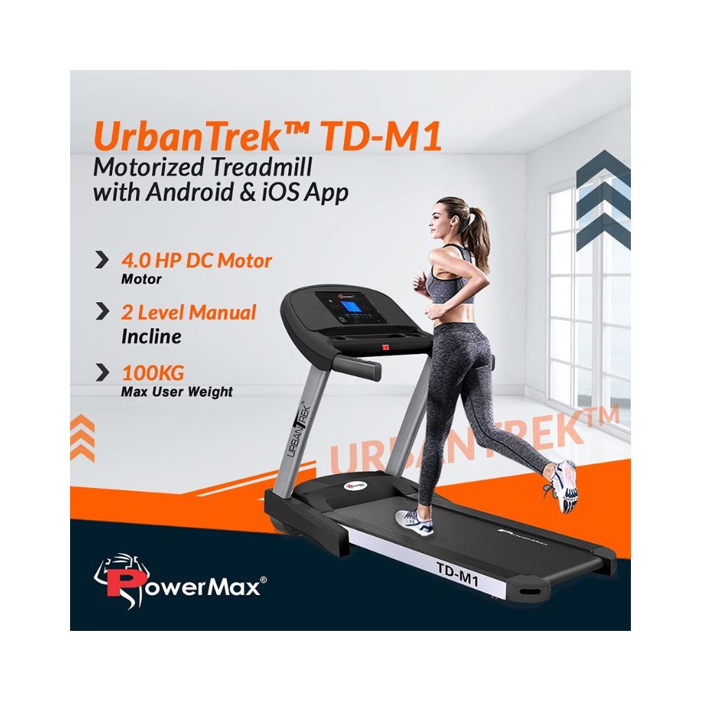 PowerMax Fitness TD-M1-A1 Series - Light, Foldable, Electric Treadmill
