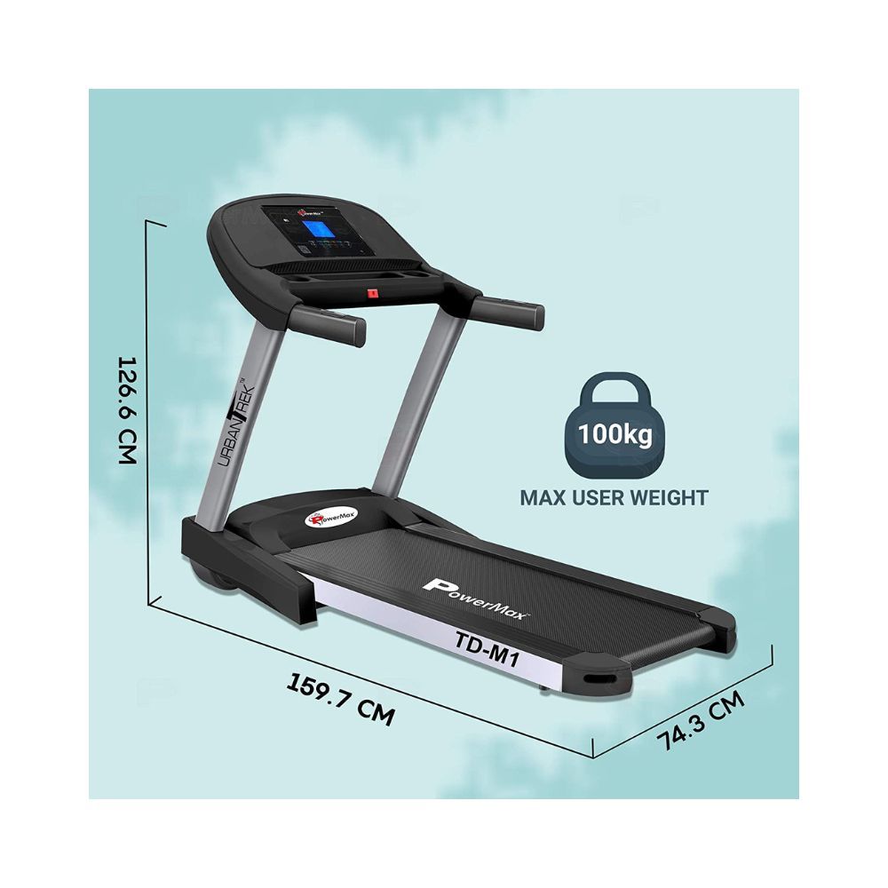 PowerMax Fitness TD-M1-A1 Series - Light, Foldable, Electric Treadmill