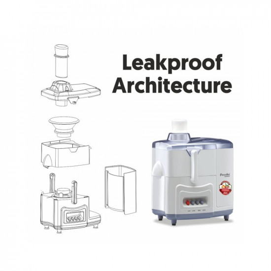 Preethi Essence CJ 101 600 Watt Juicer (White)