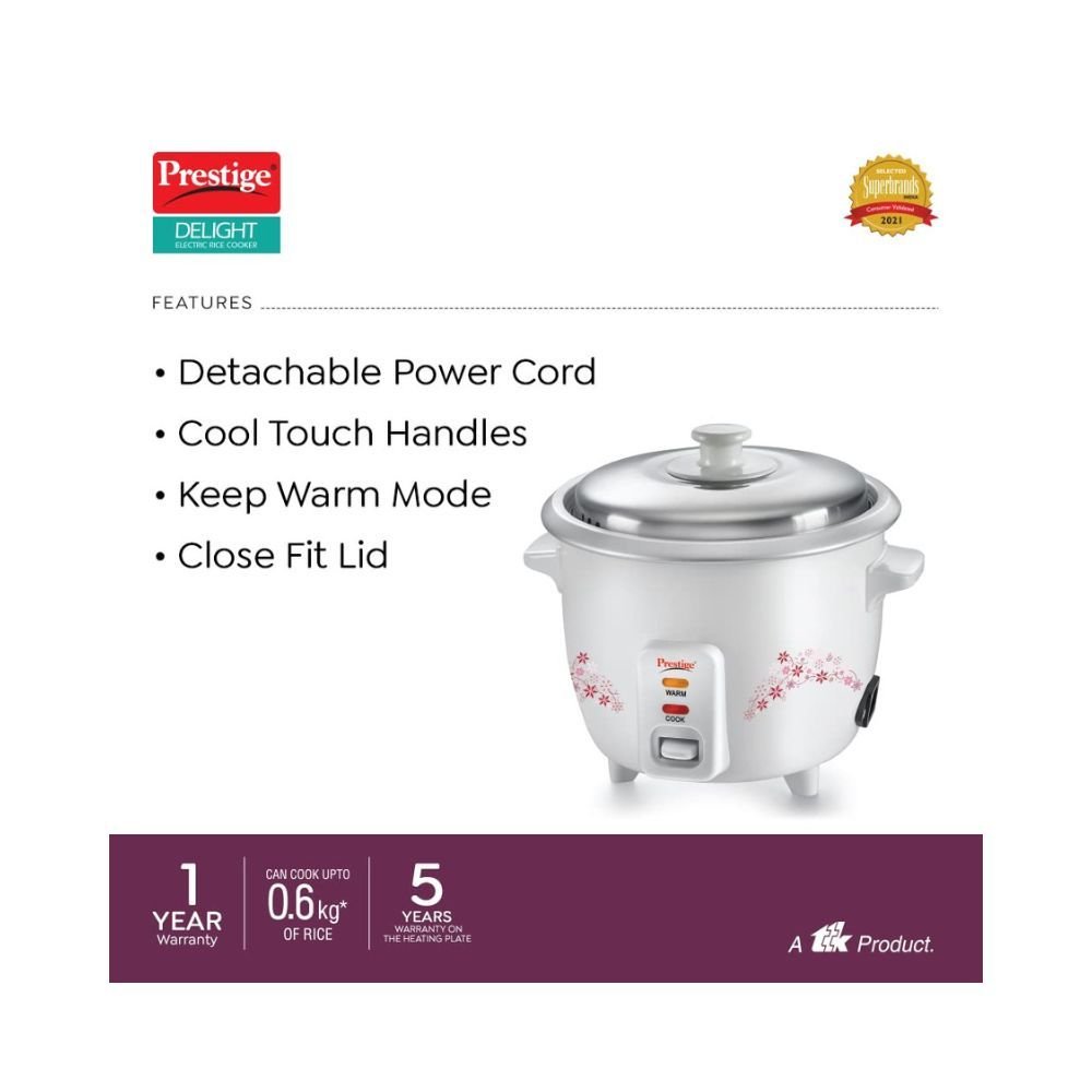 prestige electric rice cooker 1.5 litre