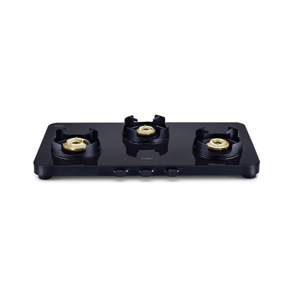 Prestige Edge Schott glass Glass Manual Gas Stove (3 Burners)