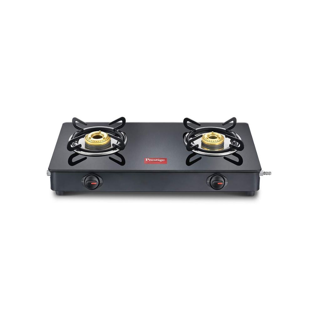 Prestige Magic GTMC Glass, Steel Manual Gas Stove (2 Burners)