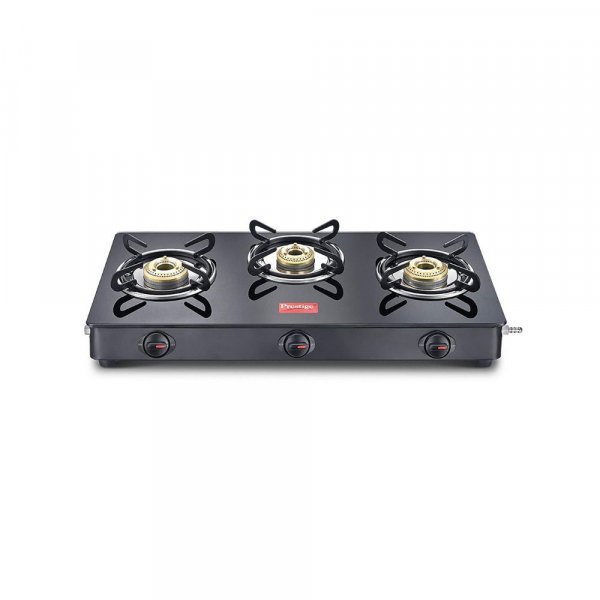 Prestige Magic GTMC03 Glass, Steel Manual Gas Stove (3 Burners)