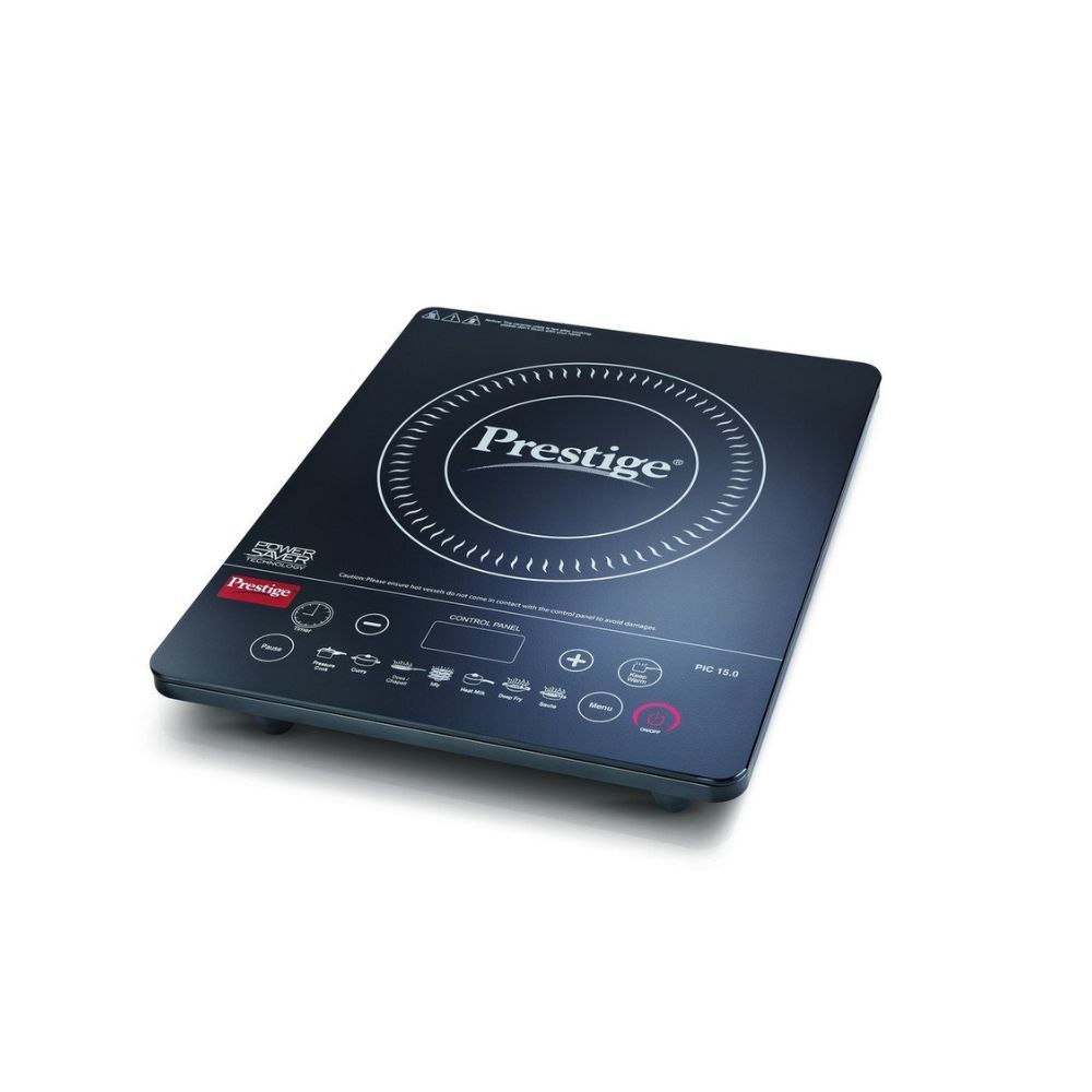 Prestige PIC 15.0+ 1900-Watt Induction Cooktop (Black) Induction Cooktop (Black, Touch Panel)