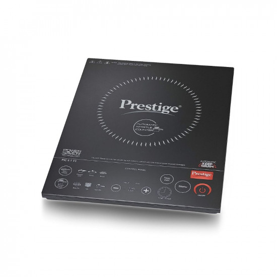 Prestige PIC 6.1 V3 2200 Watts Indian Menu Options Induction Cooktop, Black