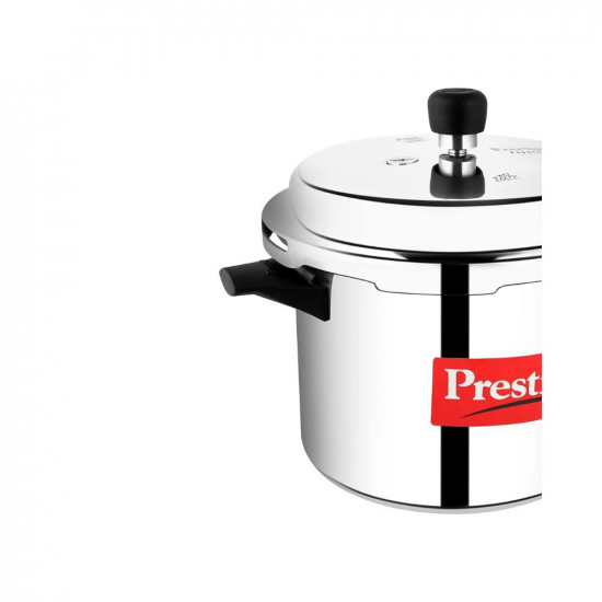 Prestige Popular Virgin Aluminium Precision Weight Valve Outer Lid Pressure Cooker, 5 L (Silver, 5 liters)