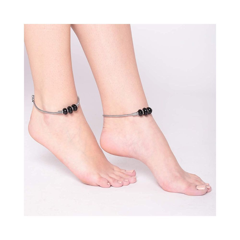 Prita Designer Antique German Oxidized Silver Latest Stylish Fashionable Trendy Traditional Payal