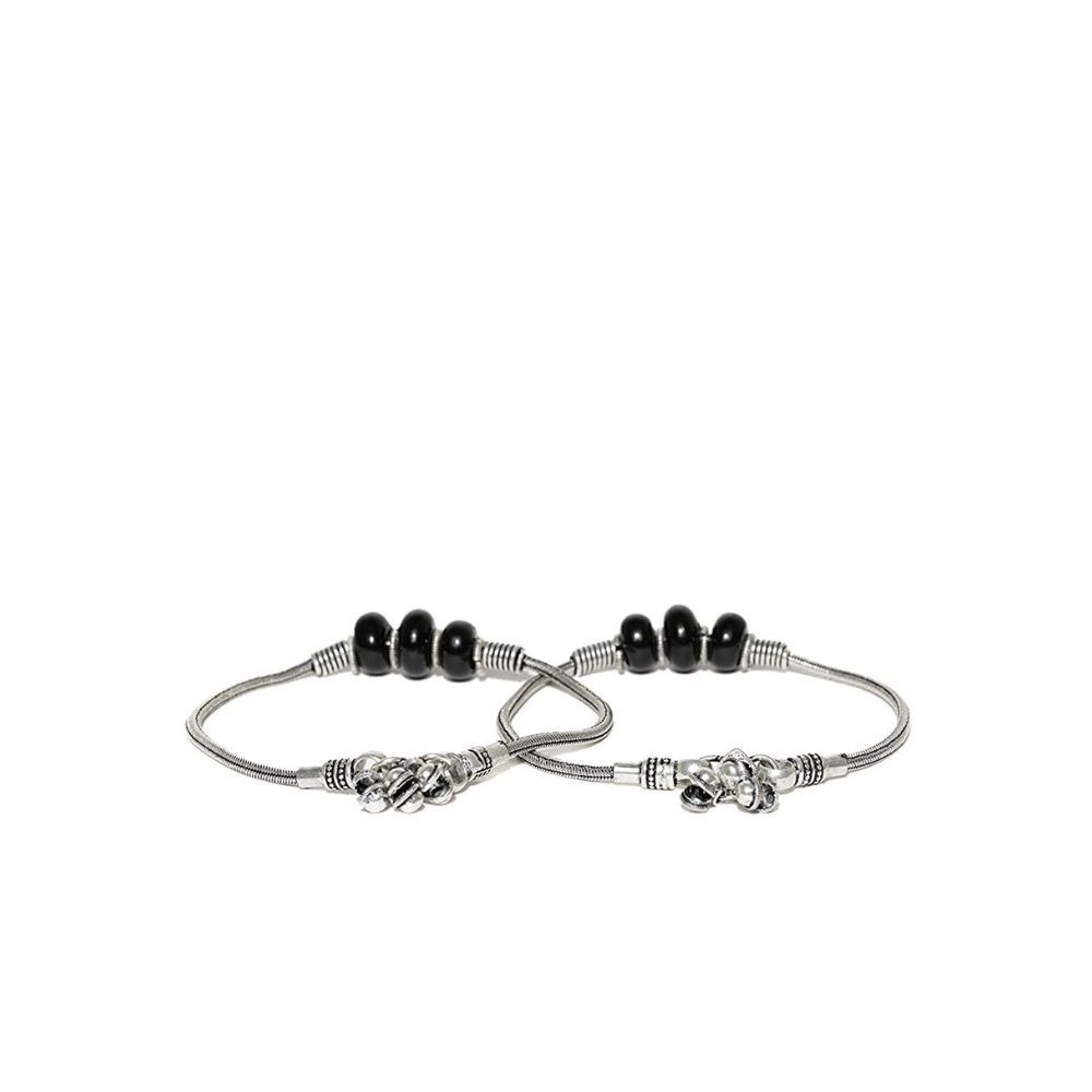 Prita Designer Antique German Oxidized Silver Latest Stylish Fashionable Trendy Traditional Payal