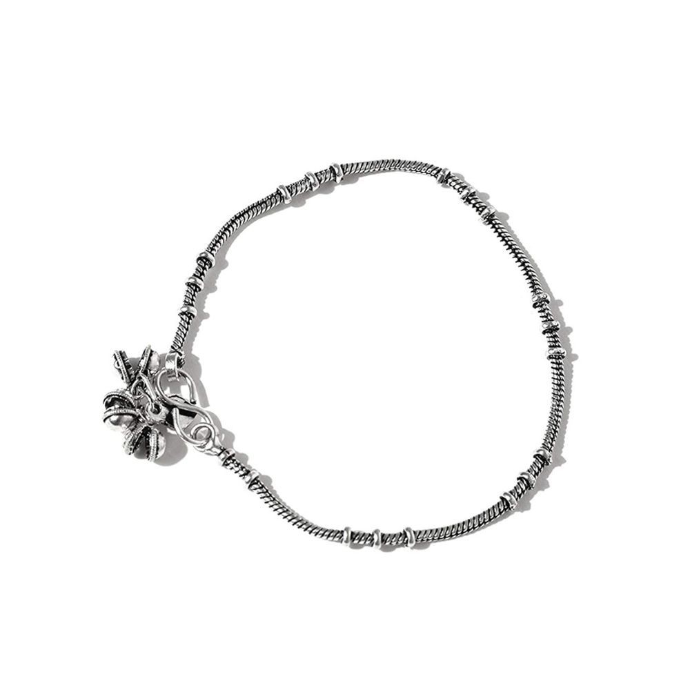 Prita Designer Antique German Oxidized Silver Latest Stylish Fashionable Trendy Traditional Payal Anklets Pair