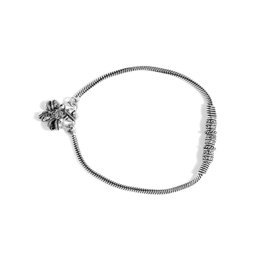 Prita Designer Antique German Oxidized Silver Latest Traditional Payal