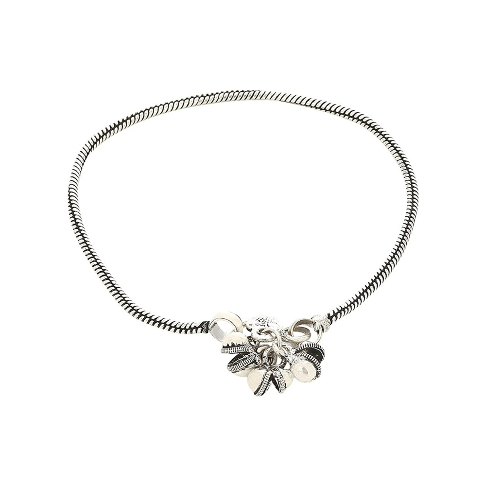 PRITA Designer German Silver Anklet/Payal