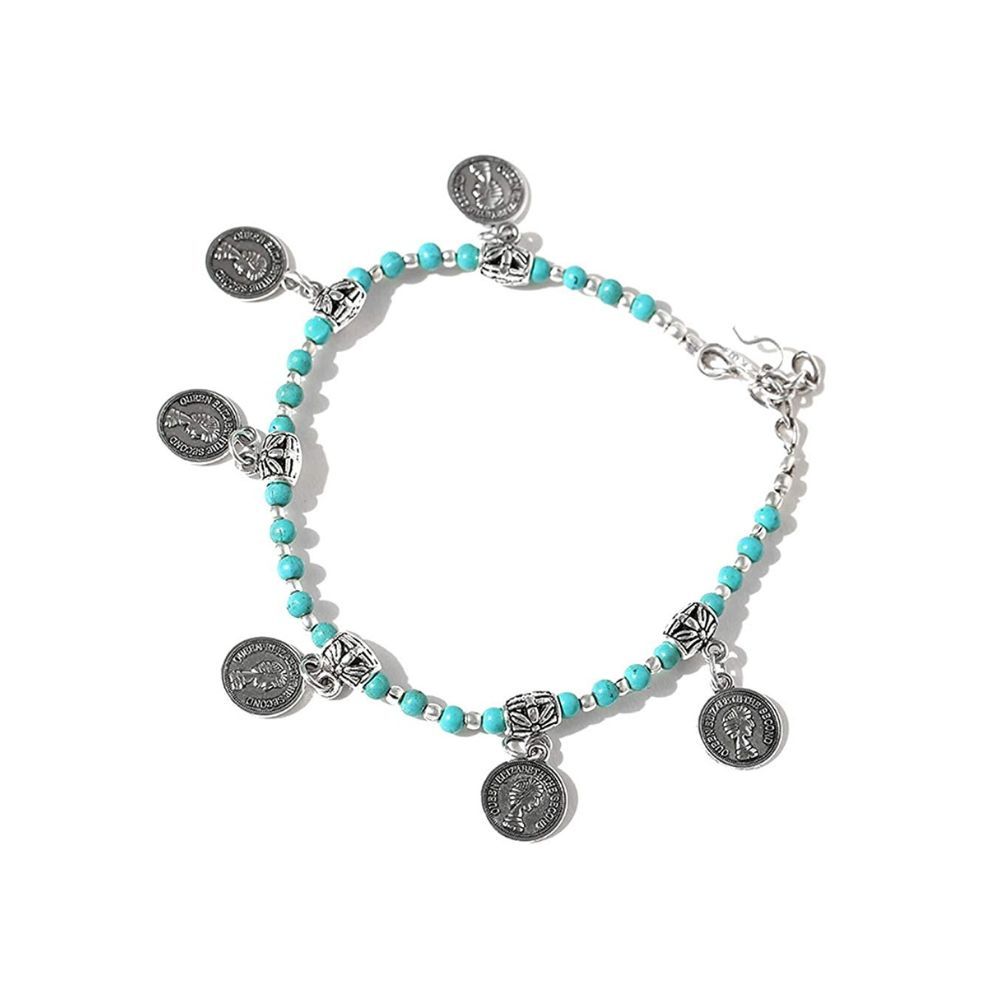 Prita Designer Silver Plated Latest Adjustable Traditional Payal Anklets Pair