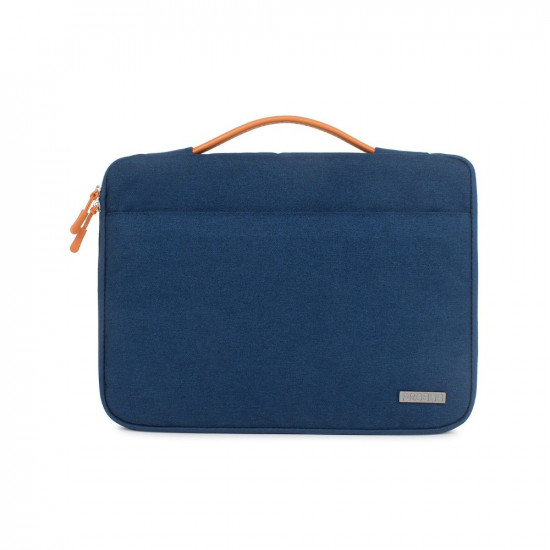 Probus Water Resistant Canvas Laptop Sleeve Bag Notebook Case for Men & Women - Blue