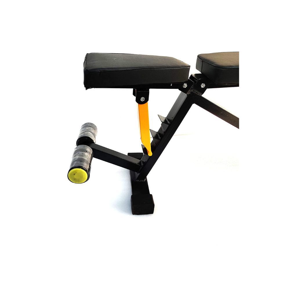 Protoner Heavy Duty Adjustable Bench , 400 kg (Incline , Decline , Flat) Black