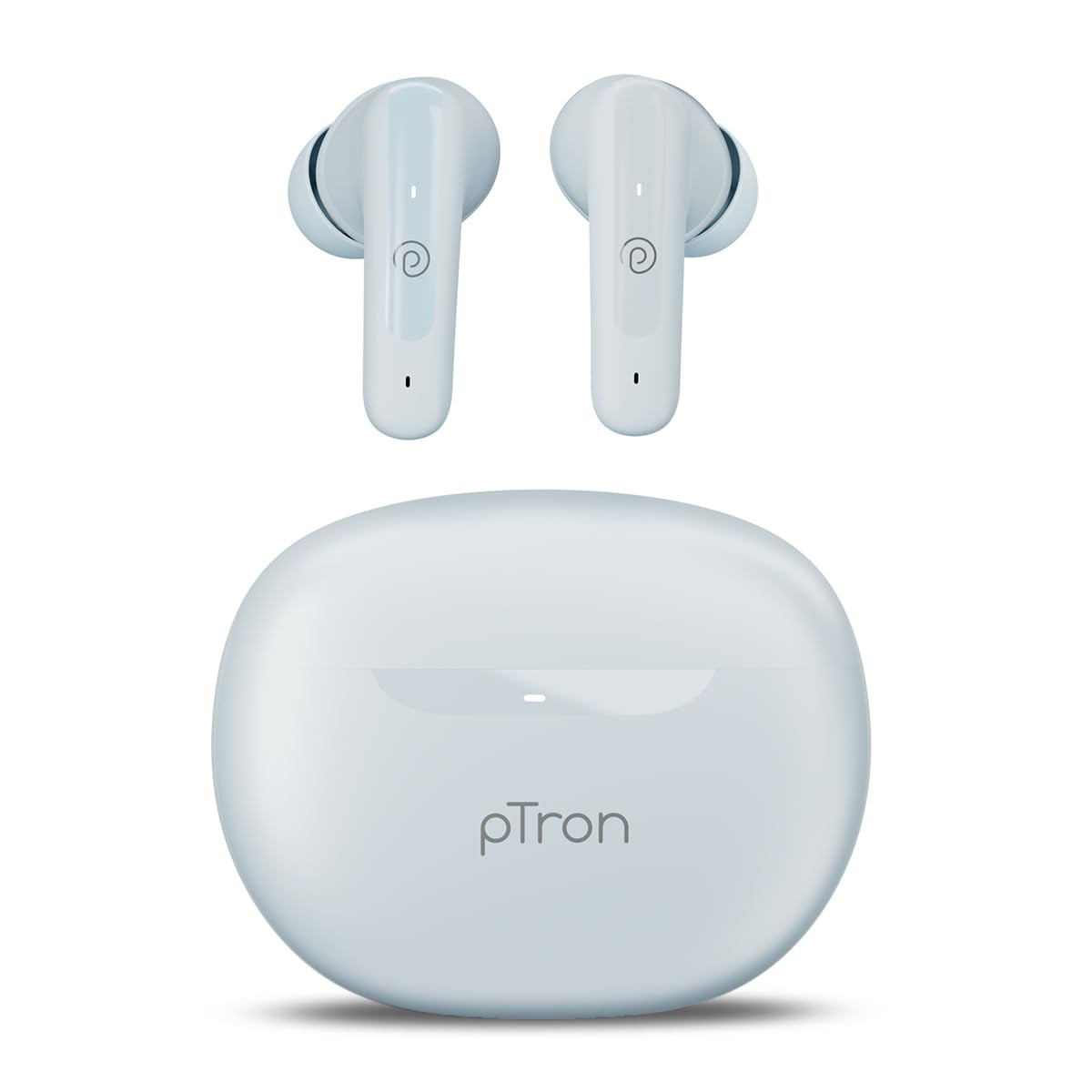 pTron Bassbuds Astra in-Ear TWS Earbuds with Stereo Sound 34Hrs Playtime Stereo Calls Bluetooth V53 Headphones with Quick Pairing Touch Control Voice Assistant Type C Charging  IPX4 Grey