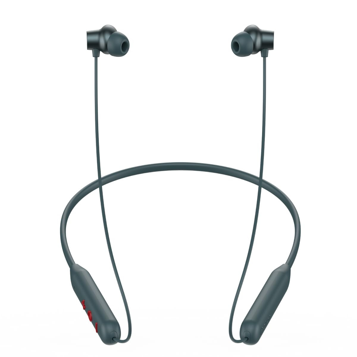 pTron Newly Launched Tangent Eon BT V53 Wireless in Ear Neckband Trutalk AI-ENC for Clear Calls 13Mm Dynamic Driver Deep Bass Type-C Fast Charging Dual Pairing Voice Assistant  IPX5 Grey