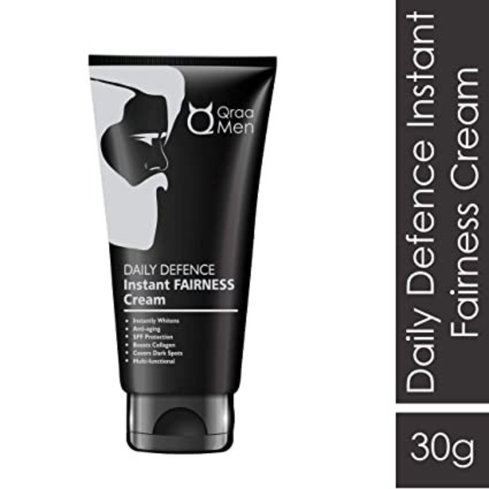 QRAA Daily Defence Instant Fairness Cream For Men For Anti-Ageing/Dark Spot Removal/Spf 15 Protection,