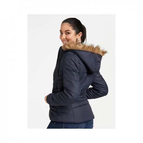 Qube By Fort Collins Women's Nylon Standard Length Jacket