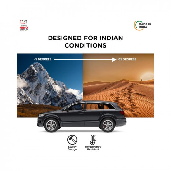 Qubo Car Dash Camera Pro Dash Cam from Hero Group | Made in India Dashcam | Full HD 1080p | Wide Angle View | G-Sensor | WiFi | Emergency Recording | Upto 256GB SD Card Supported