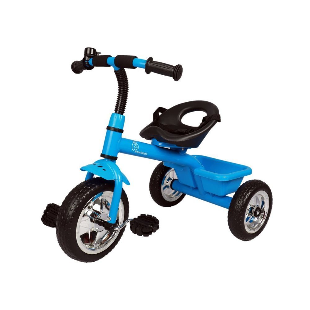 R for Rabbit Tiny Toes Plug and Play Baby Tricycle Trike Cycle for Kids of 1.5 to 5 Years with Basket(Blue)