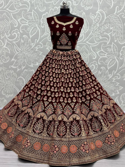 Maroon Lehenga | Buy Maroon Lehenga Choli Sets Online US UK
