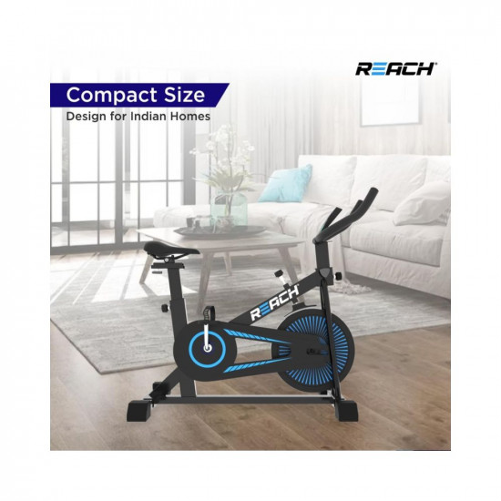 Reach Apollo Spin Bike | 6.5 KG Flywheel | 8 Levels of Adjustable Resistance