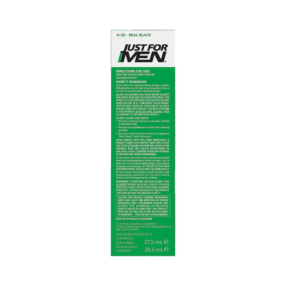 Real Black : Just For Men Hair Colour Original Formula Real Black H55